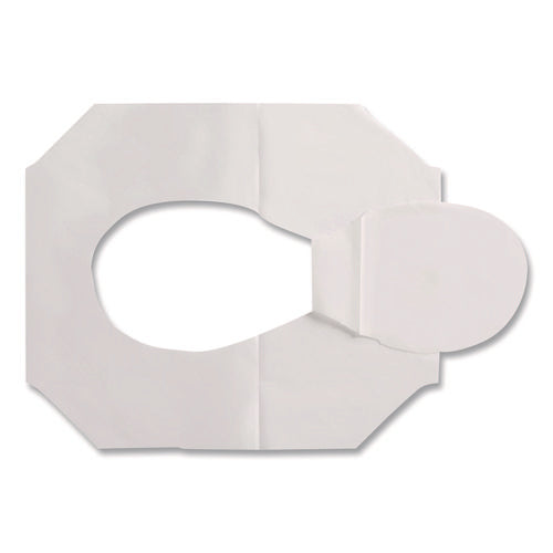 Image of Georgia Pacific® Professional Safe-T-Gard Half-Fold Toilet Seat Covers, 14.5 X 17, White, 250/pack, 20 Packs/carton