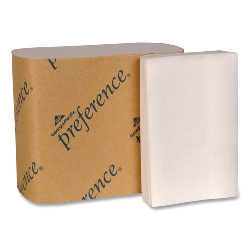 Image of Georgia Pacific® Professional Singlefold Interfolded Bathroom Tissue, Septic Safe, 1-Ply, White, 400 Sheets/pack, 60 Packs/carton