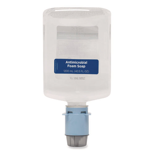 Image of Georgia Pacific® Professional Pacific Blue Ultra Automated Foam Soap Refill, Antimicrobial, E2 Rated, Fragrance-Free, 1,200 mL, 3/Carton