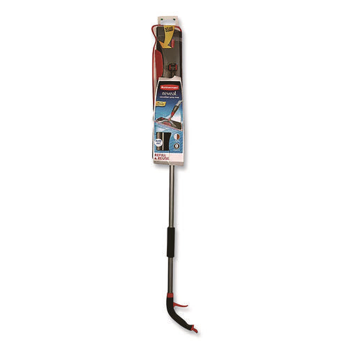 Image of Rubbermaid® Commercial Reveal Microfiber Spray Mop Kit, Microfiber Head, 54.5" Silver/black Handle