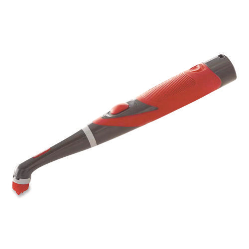 Image of Rubbermaid® Reveal Power Scrubber, Red/White Nylon Bristles, 1.73" Brush, Red Plastic Handle