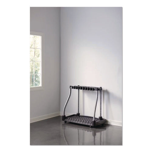 Image of Rubbermaid® FastTrack Garage Tool Tower Rack, Plastic, Holds Up to 40 Tools, 38" x 20.5" x 34.4", Black