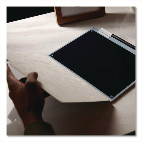 Image of Boogie Board Blackboard Folio, 9.1" x 11.1", Magnetic Closure, Gray