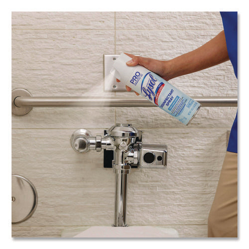 Image of Professional LYSOL® Brand Disinfectant Spray, Crisp Linen, 19 Oz Aerosol Spray, 12/carton