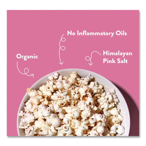 Image of LesserEvil® Snack Organic Himalayan Pink Salt Popcorn, 0.88 oz Bag, 18/Carton
