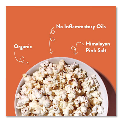 Image of LesserEvil® Snack Organic No Cheese Cheesiness Popcorn, Cheese, 0.88 oz Bag, 18/Carton