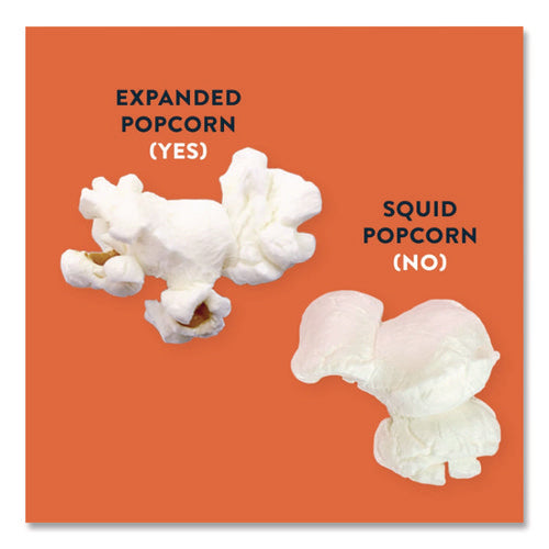 Image of LesserEvil® Snack Organic No Cheese Cheesiness Popcorn, Cheese, 0.88 oz Bag, 18/Carton