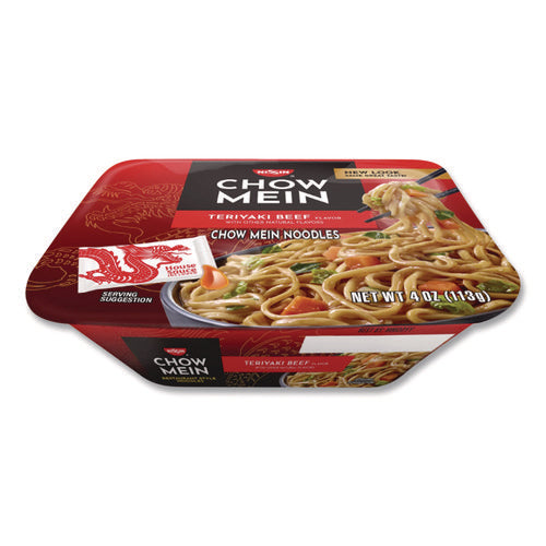 Image of Nissin® Teriyaki Beef Chow Mein Noodles, 4 oz Bowl, 8/Carton