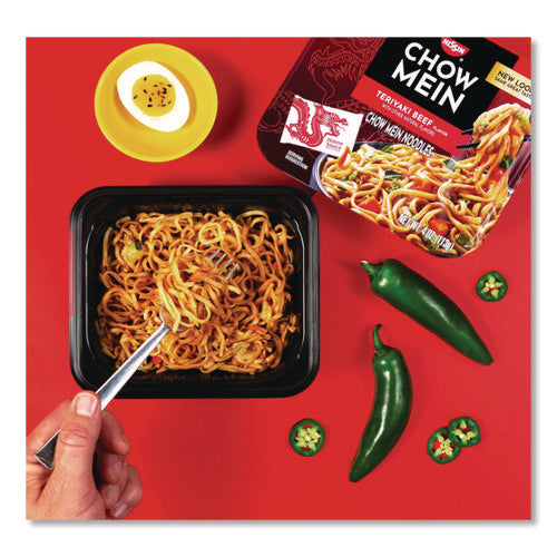Image of Nissin® Teriyaki Beef Chow Mein Noodles, 4 oz Bowl, 8/Carton
