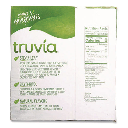 Image of Truvia® Natural Sugar Substitute, 0.07 oz Packet, 400/Box