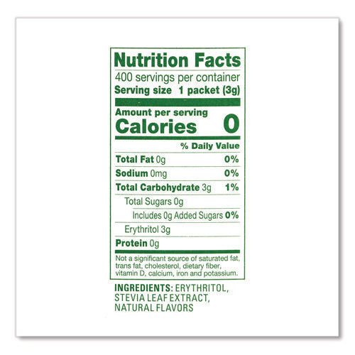 Image of Truvia® Natural Sugar Substitute, 0.07 oz Packet, 1,000/Carton