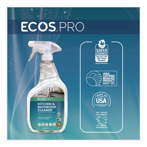 Image of ECOS® PRO Parsley Plus All-Purpose Kitchen and Bathroom Cleaner, 32 oz Spray Bottle