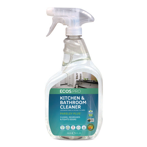 Image of ECOS® PRO Parsley Plus All-Purpose Kitchen and Bathroom Cleaner, 32 oz Spray Bottle