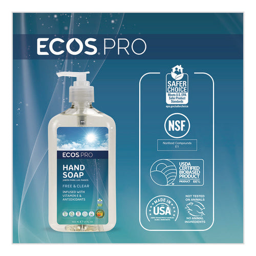 Image of ECOS® PRO Liquid Hand Soap, Free and Clear Scent, 17 oz