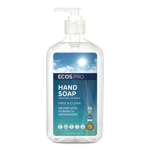 Image of ECOS® PRO Liquid Hand Soap, Free and Clear Scent, 17 oz