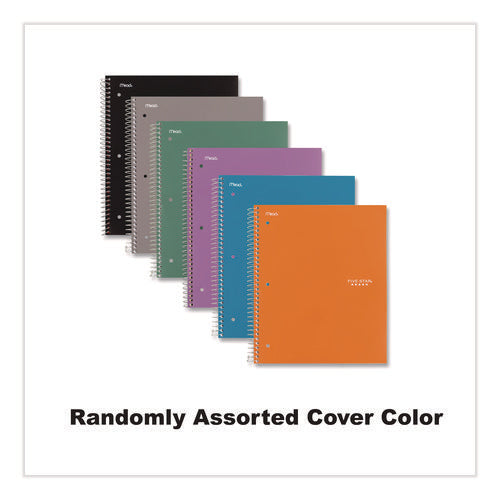 Image of Five Star® Wirebound Notebook, 1-Subject, Quadrille Rule (4 sq/in), Randomly Assorted Cover Color, (100) 11 x 8.5 Sheets