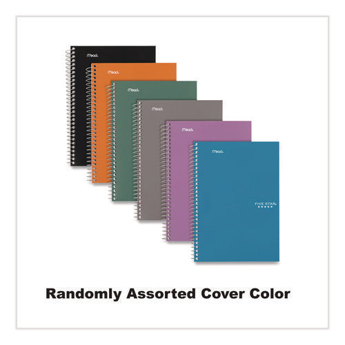 Image of Five Star® Wirebound Notebook, 2-Subject, Medium/College Rule, Randomly Assorted Cover Color, (80) 9.5 x 6 Sheets