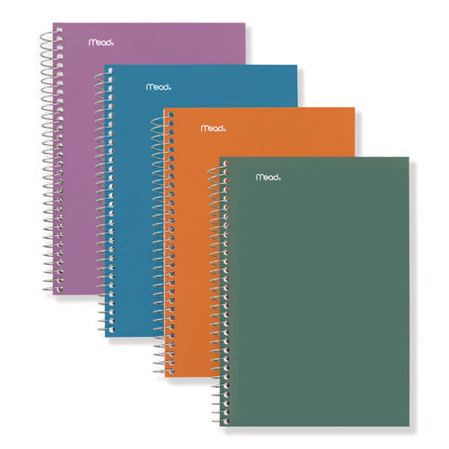 Image of Five Star® Wirebound Notebook, 2-Subject, Medium/College Rule, Assorted Cover Colors, (80) 9.5 x 6.52 Sheets, 6/Pack