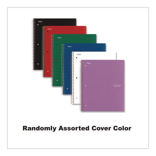 Image of Five Star® Wirebound Notebook, 5-Subject, Medium/College Rule, Randomly Assorted Cover Color, (200) 11 x 8.5 Sheets