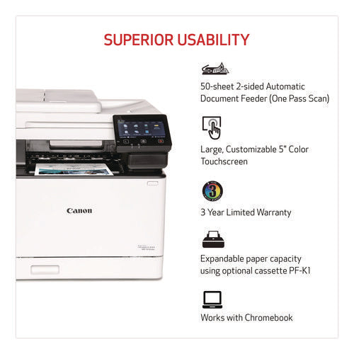 Image of Canon® imageCLASS MF753Cdw Wireless Multifunction Laser Printer, Copy/Fax/Print/Scan