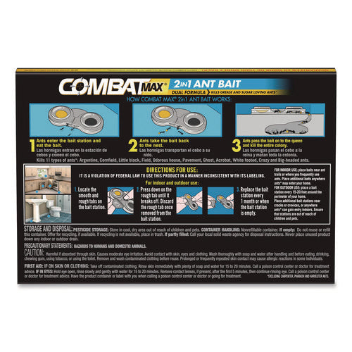 Image of Combat® Max 2-in-1 Ant Bait, 4/Pack, 8 Packs/Carton