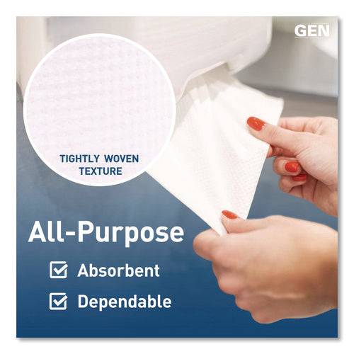 Image of GEN Hardwound Roll Towels, 1-Ply, 8" x 800 ft, White, 6 Rolls/Carton