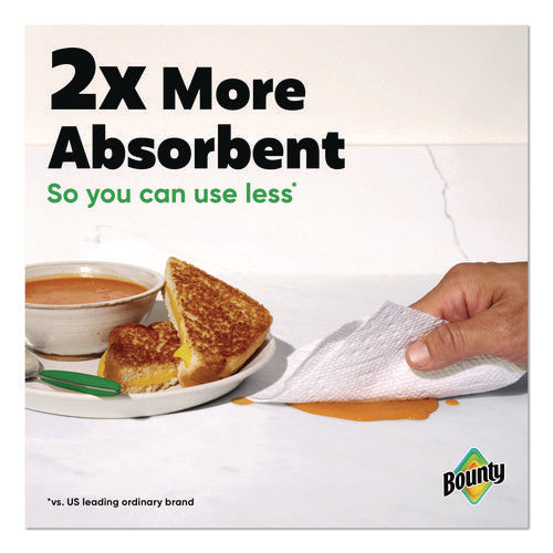 Image of Bounty® Select-a-Size Kitchen Roll Paper Towels, 2-Ply, 5.9 x 11, White, 123 Sheets/Triple Roll, 6 Rolls/Carton