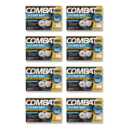 Image of Combat® Max 2-in-1 Ant Bait, 4/Pack, 8 Packs/Carton