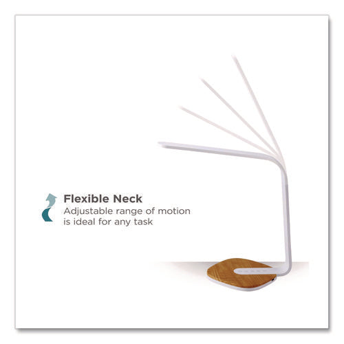 Image of BLACK+DECKER LED Desk Lamp, White/Wood