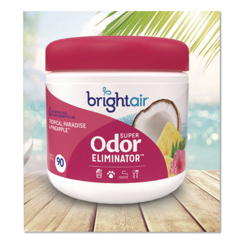 Image of BRIGHT Air® Super Odor Eliminator, Tropical Paradise and Pineapple, 14 oz Jar