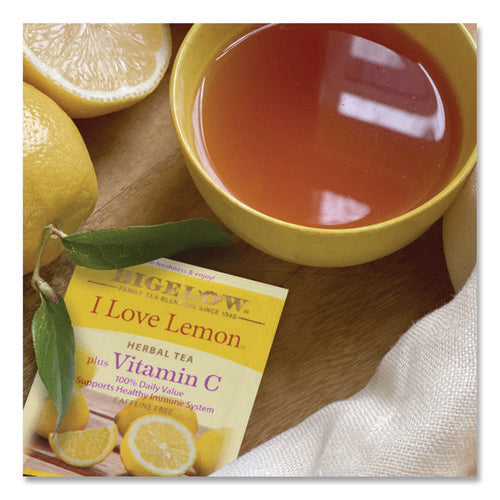 Image of Bigelow® I Love Lemon Herbal Tea, 0.06 Oz Tea Bag, 28/box