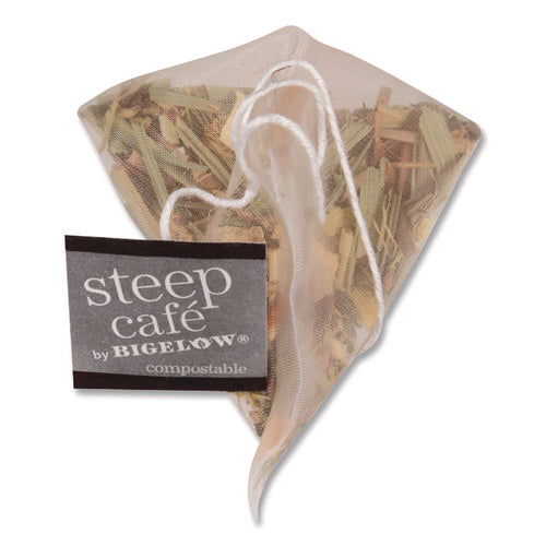 Image of Bigelow® Steep Cafe Organic Herbal Tea, Lemon Ginger, 50 Bags/carton