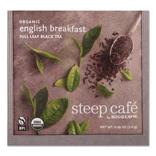 Image of Bigelow® steep Cafe Organic Black Tea, English Breakfast, 50 Bags/Carton