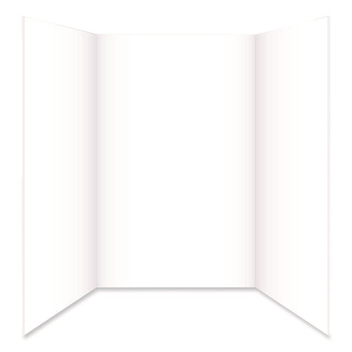 Image of Royal Brites Tri-Fold Foam Board, 28 x 40, 0.19" Thick, White/White
