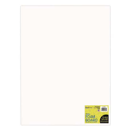 Image of Royal Brites Foam Board, 15" x 20", 3/16" Thick, White, 10/Pack