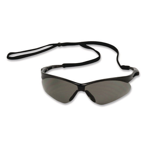 Image of Bouton® Anser Optical Safety Glasses, Black Frame, Gray Lens