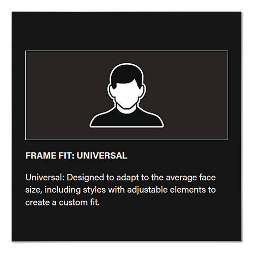 Image of Bouton® Anser Optical Safety Glasses, Black Frame, Gray Lens
