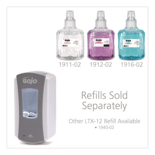 Image of GOJO® Ltx-12 Touch-Free Dispenser, 1,200 Ml, 5.25 X 3.33 X 10.5, Gray/White