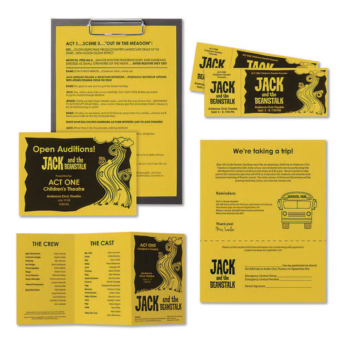 Image of Astrobrights® Color Paper, 24 lb Bond Weight, 8.5 x 14, Solar Yellow, 500/Ream