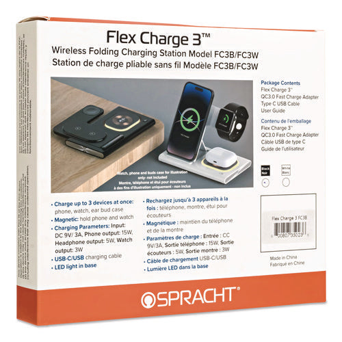 Image of Spracht Flex Charge 3, USB-C, White