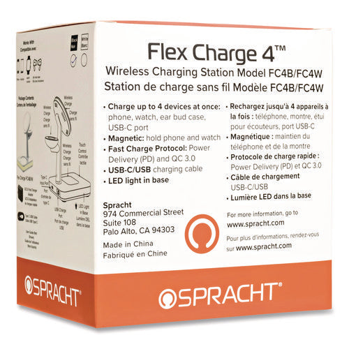 Image of Spracht Flex Charge 4, USB-C, White