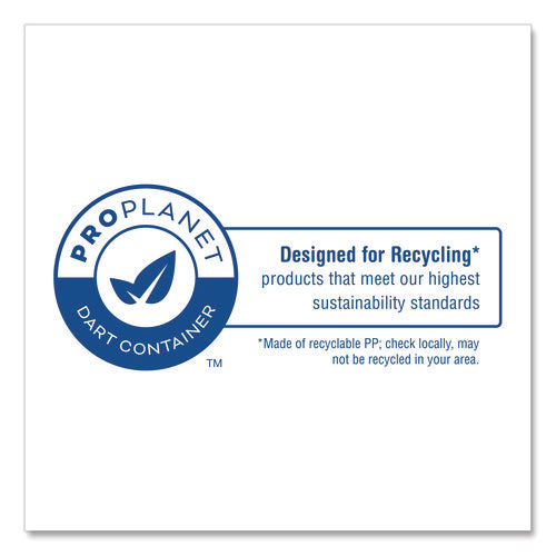Image of Dart® Microwaveable Hinged Containers, ProPlanet, 6.31 x 6.31 x 3, Clear, Plastic, 300/Carton