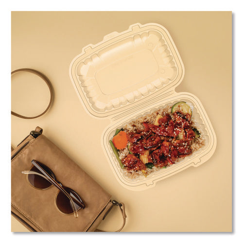 Image of Dart® Microwaveable Hinged Containers, ProPlanet, 6.5 x 9 x 3, Clear, Plastic, 300/Carton