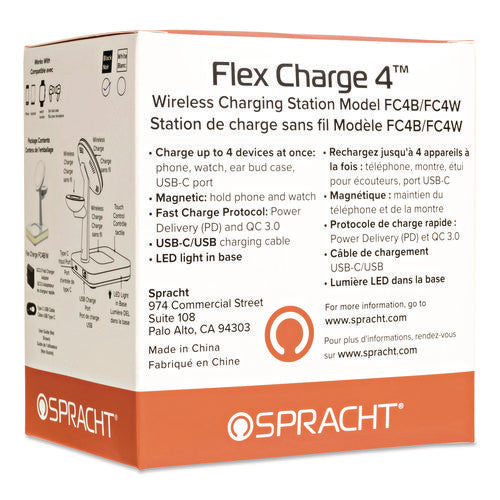 Image of Spracht Flex Charge 4, USB-C, Black