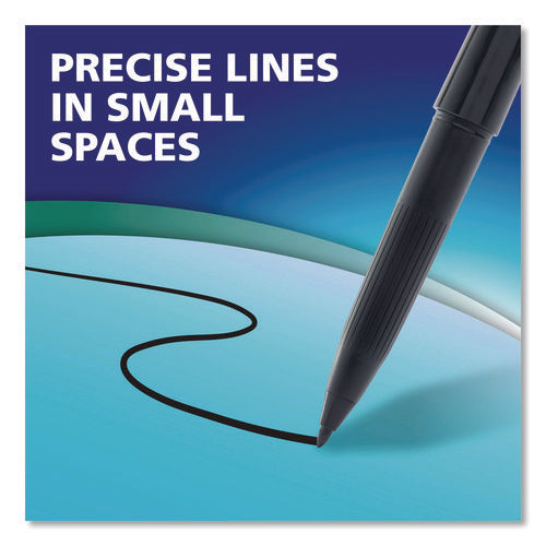 Image of EXPO® Wet Erase Marker, Fine Bullet Tip, Black, Dozen