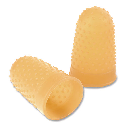 Image of Swingline® Rubber Finger Tips, 11 1/2 (medium), Amber, Dozen