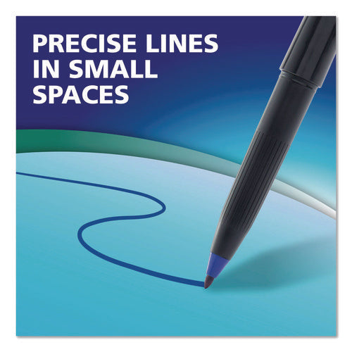 Image of EXPO® Wet Erase Marker, Fine Bullet Tip, Blue, Dozen