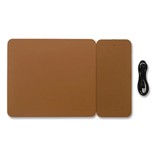 Image of Spracht MagPad Charger and Mouse Pad, Brown