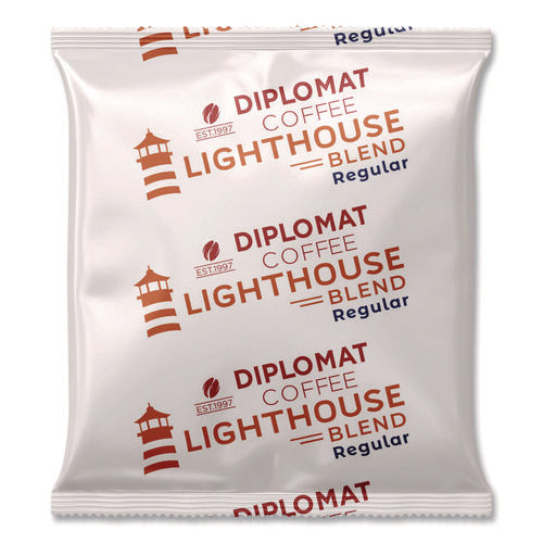 Image of Diplomat Coffee Light House Frac Pack, 2.5 oz, 100/Carton
