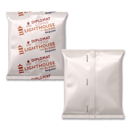 Image of Diplomat Coffee Light House Frac Pack, 2.5 oz, 100/Carton